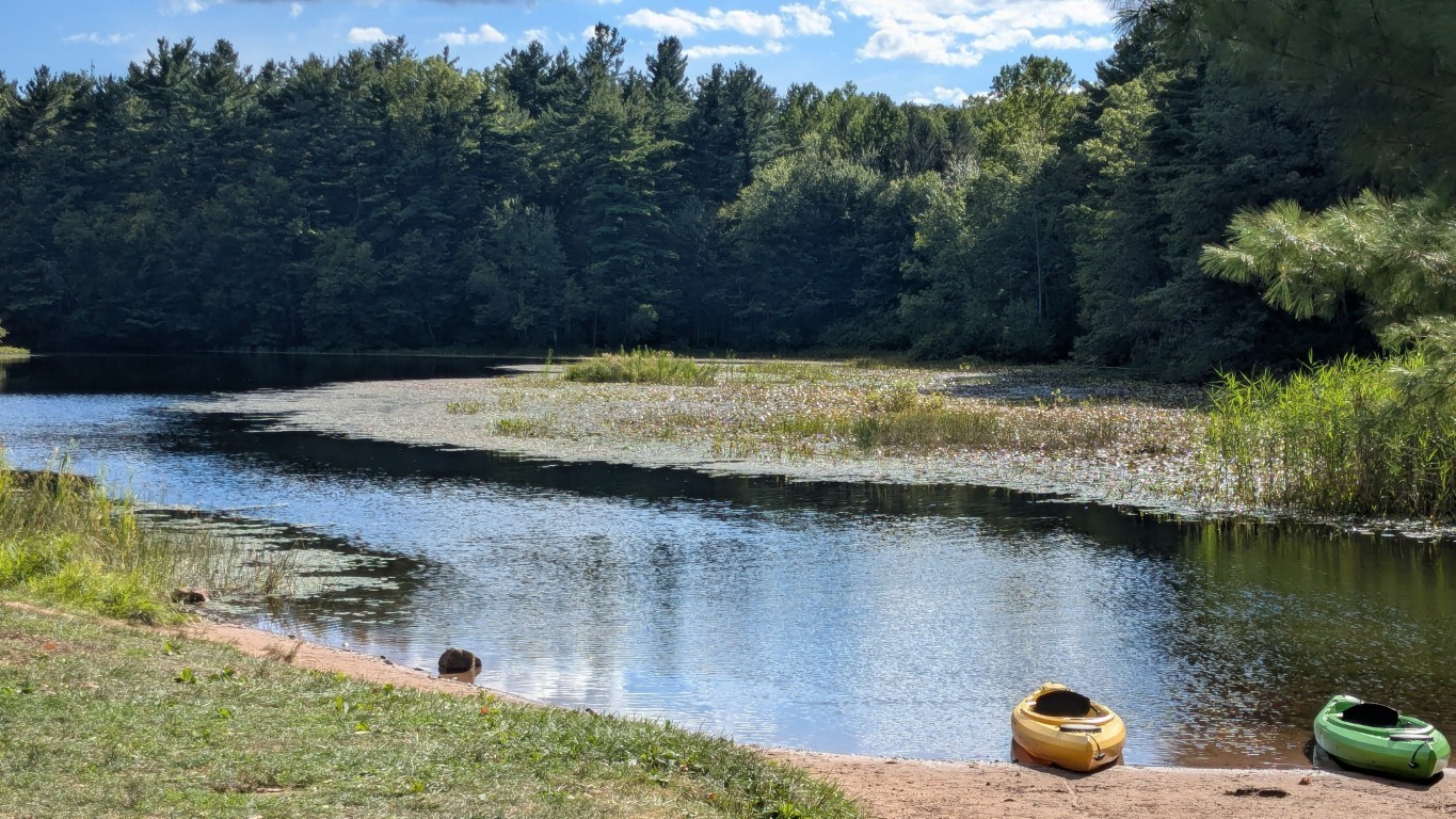 Lake in West Rock Park, New Haven